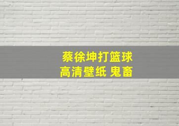 蔡徐坤打篮球高清壁纸 鬼畜